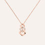 Collana Lady Phantasya Acciaio Rosa Cristallo