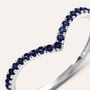 Anello Fedina Indiana Charlotte Oro Bianco Zaffiro
