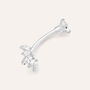 Piercing Ombelico Bon Ton Oro Bianco Cubic Zirconia