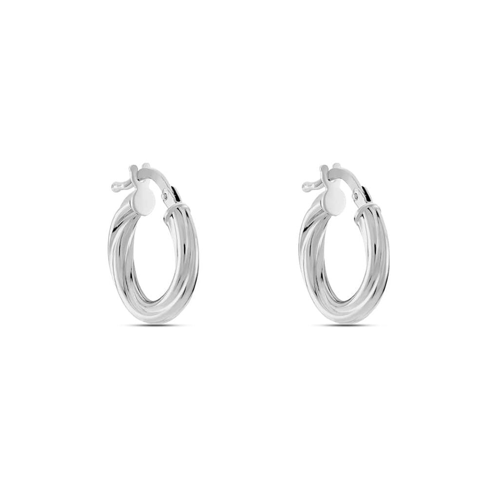 Orecchini A Cerchio Silver Collection Argento Rodiato - Orecchini a Cerchio Donna | Stroili