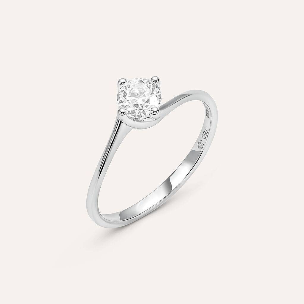 Anello Solitario Valentino Firmamenti Oro Bianco Diamante - Gioielli Donna | Stroili