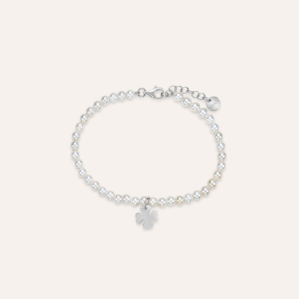 Bracciale Silver Pearls Argento Rodiato Perla sintentica