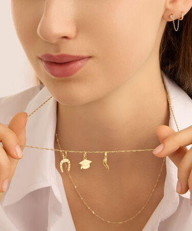 Ear Cuff Bon Ton Oro Giallo Cubic Zirconia