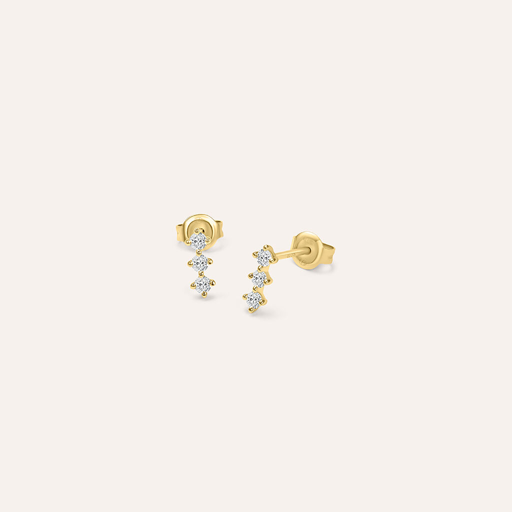 Orecchini Lobo Diamade Glam Oro Giallo Diamante Lab-Grown - Orecchini a Lobo Donna | Stroili