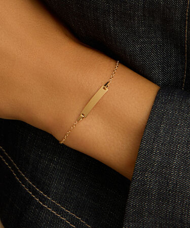 Bracciale Con Targhetta Religious Gold Oro Giallo