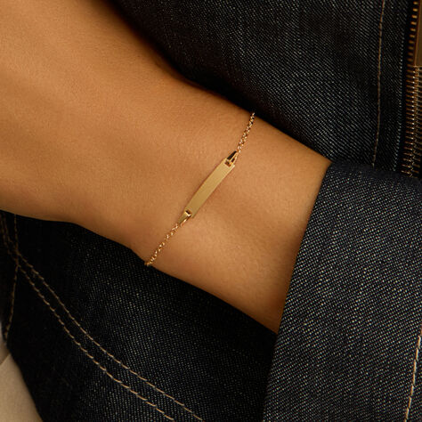 Bracciale Con Targhetta Religious Gold Oro Giallo - Bracciali Bambino | Stroili