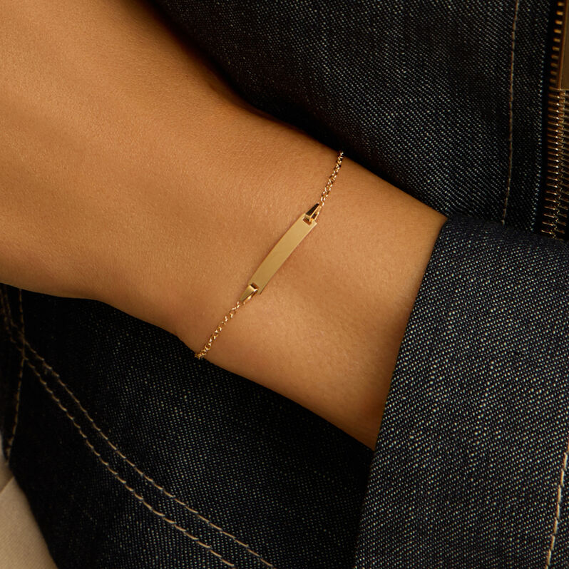 Bracciale Con Targhetta Religious Gold Oro Giallo - Bracciali Bambino | Stroili