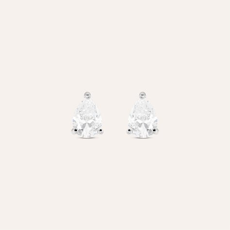 Orecchini Lobo Punto Luce Silver Elegance Argento Rodiato Cubic Zirconia - Orecchini a Lobo Donna | Stroili