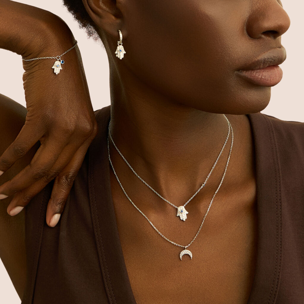 Collana Silver Moments Argento Rodiato Cubic Zirconia