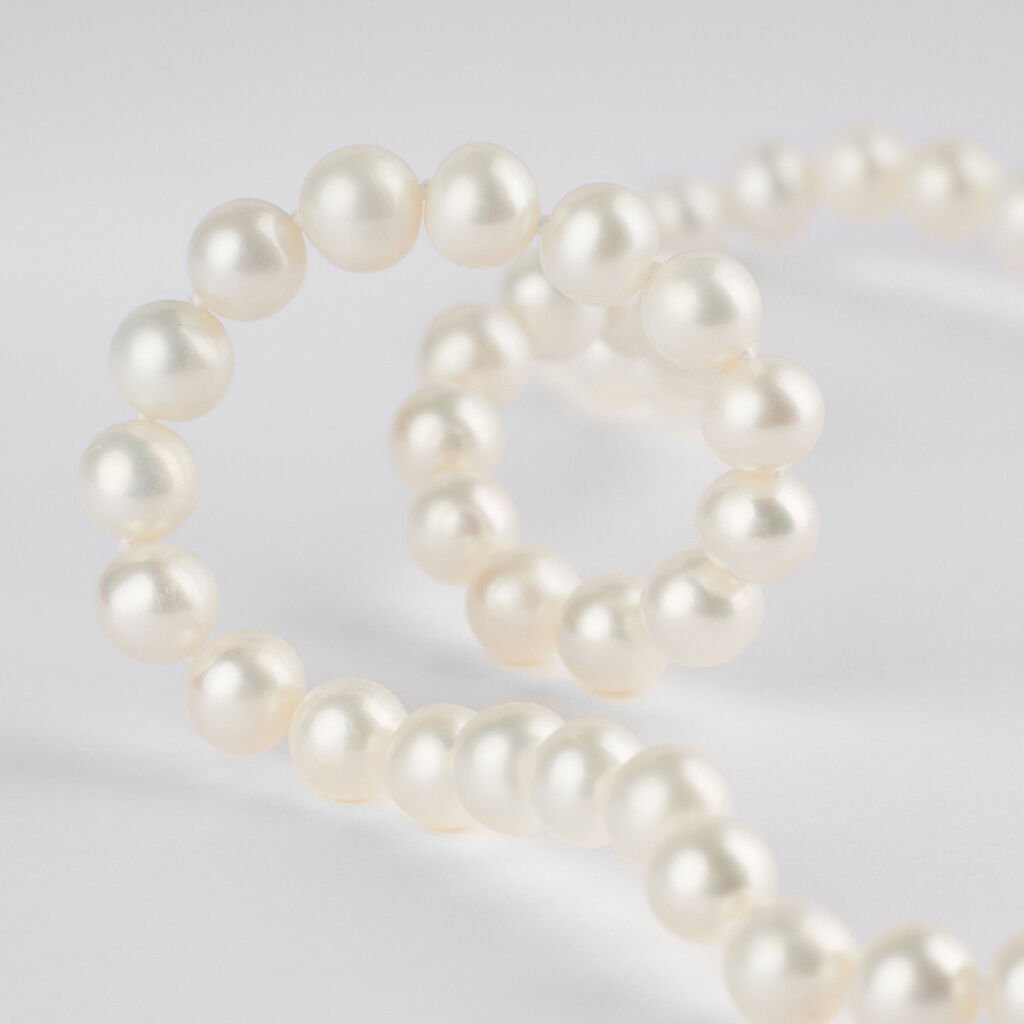 Collana Gabrielle Oro Bianco Perla D'Acqua Dolce - Collane Donna | Stroili