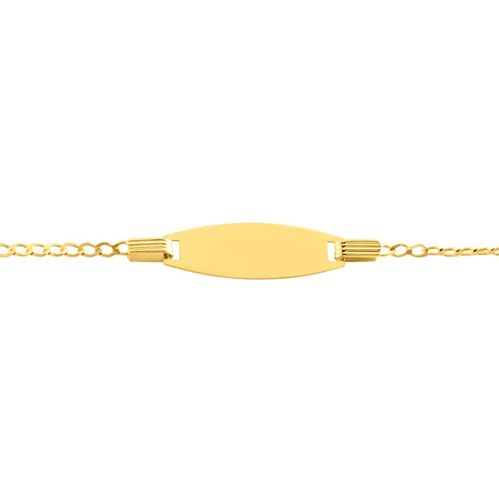 Bracciale Con Targhetta Holy Oro Giallo - Bracciali con Incisione Bambino | Stroili
