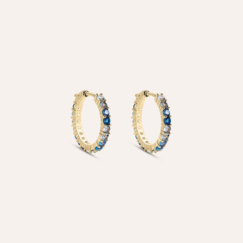 Orecchini A Cerchio Golden Dream Placcato Oro Giallo Cubic Zirconia - Orecchini a Cerchio Donna | Stroili
