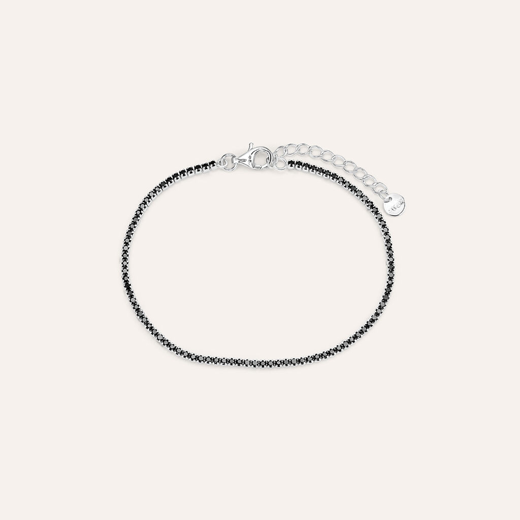 Bracciale Tennis Silver Elegance Argento Rodiato Cubic Zirconia
