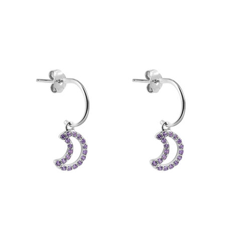 Orecchini A Cerchio Silver Rainbow Argento Rodiato Cubic Zirconia - Orecchini a Cerchio Donna | Stroili