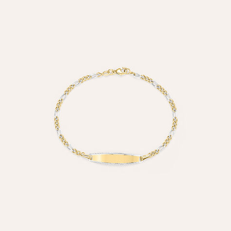 Bracciale Con Targhetta Religious Gold Oro Bicolore - Bracciali Bambino | Stroili