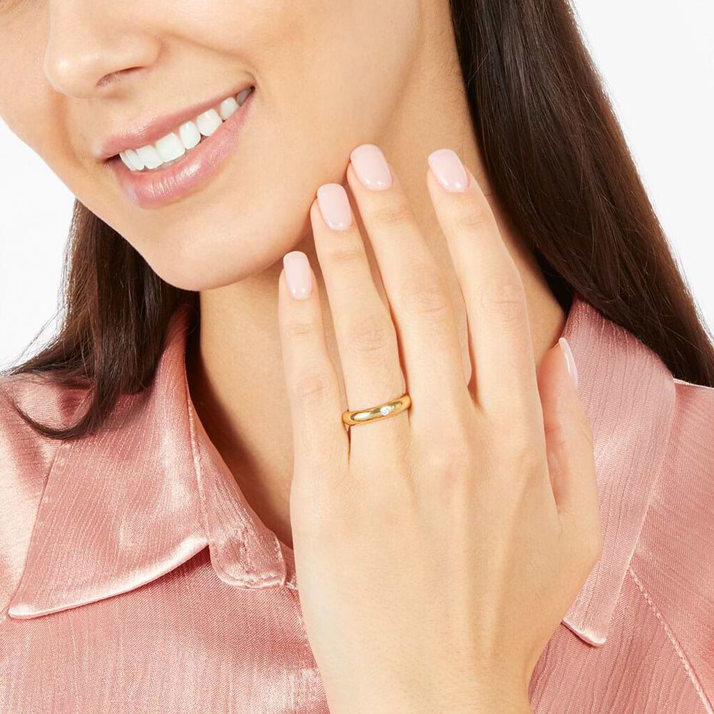 Anello Fede Nuziale Uomo/Donna 4mm In Oro Giallo 9k (375 - Foto 11