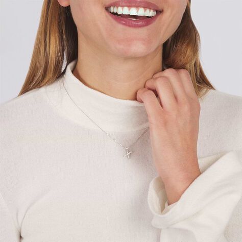 Collana Diamond Letters Oro Bianco Diamante - Collane Donna | Stroili