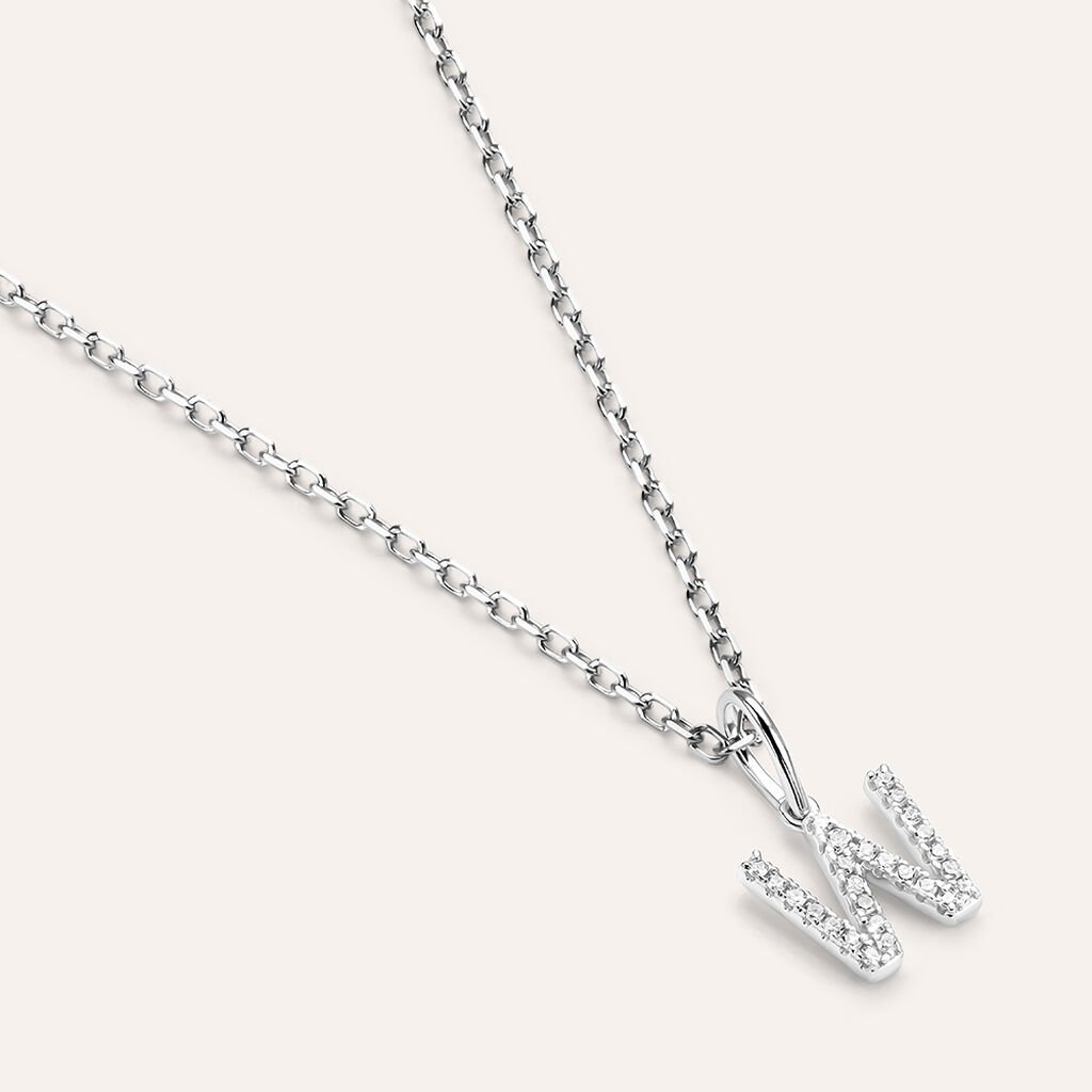 Pendente Sophia Oro Bianco Diamante - Ciondoli Donna | Stroili