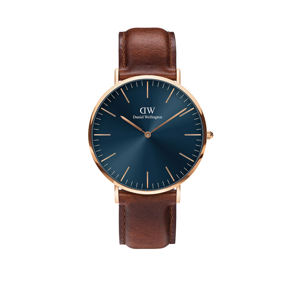 Daniel wellington cinturino pelle marrone hotsell