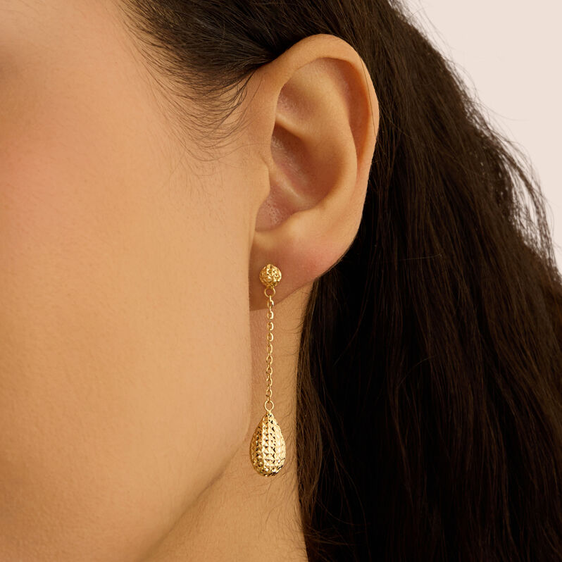 Orecchini Pendenti Golden Lover Oro Giallo - Orecchini Pendenti Donna | Stroili