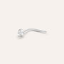 Piercing Naso Bon Ton Oro Bianco Cubic Zirconia