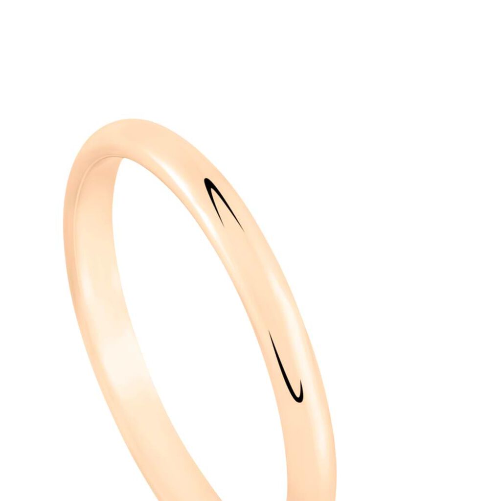 Fede Francesina 2.5 mm Oro Rosa - Anelli con Incisione Unisex | Stroili