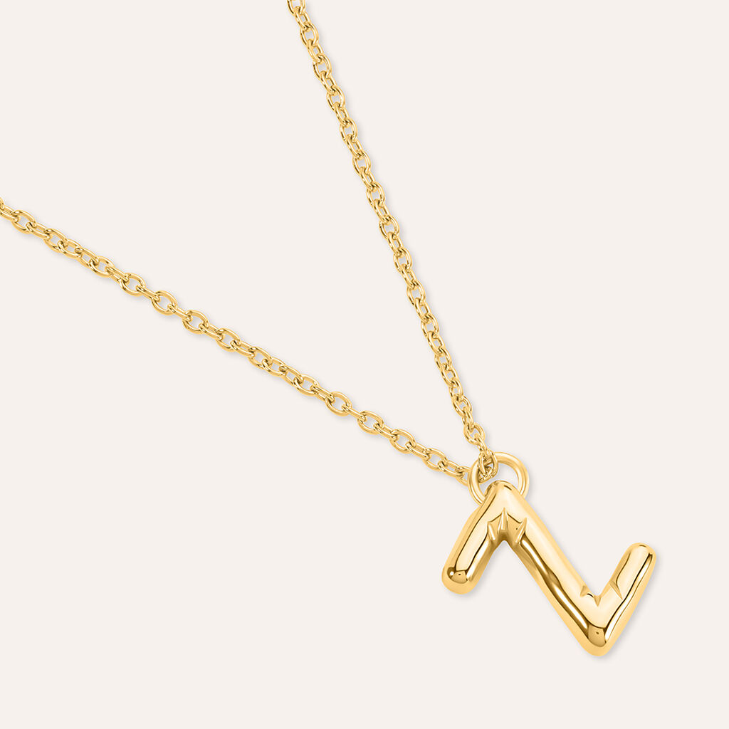 Collana Radiance Acciaio Dorato