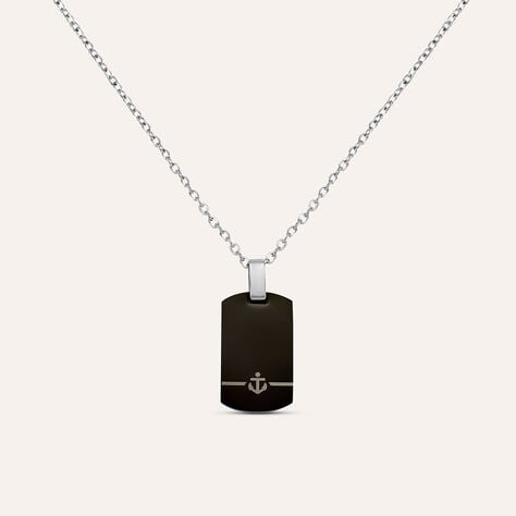 Collana Man Code Acciaio Bicolore Bianco / Nero - Collane Uomo | Stroili