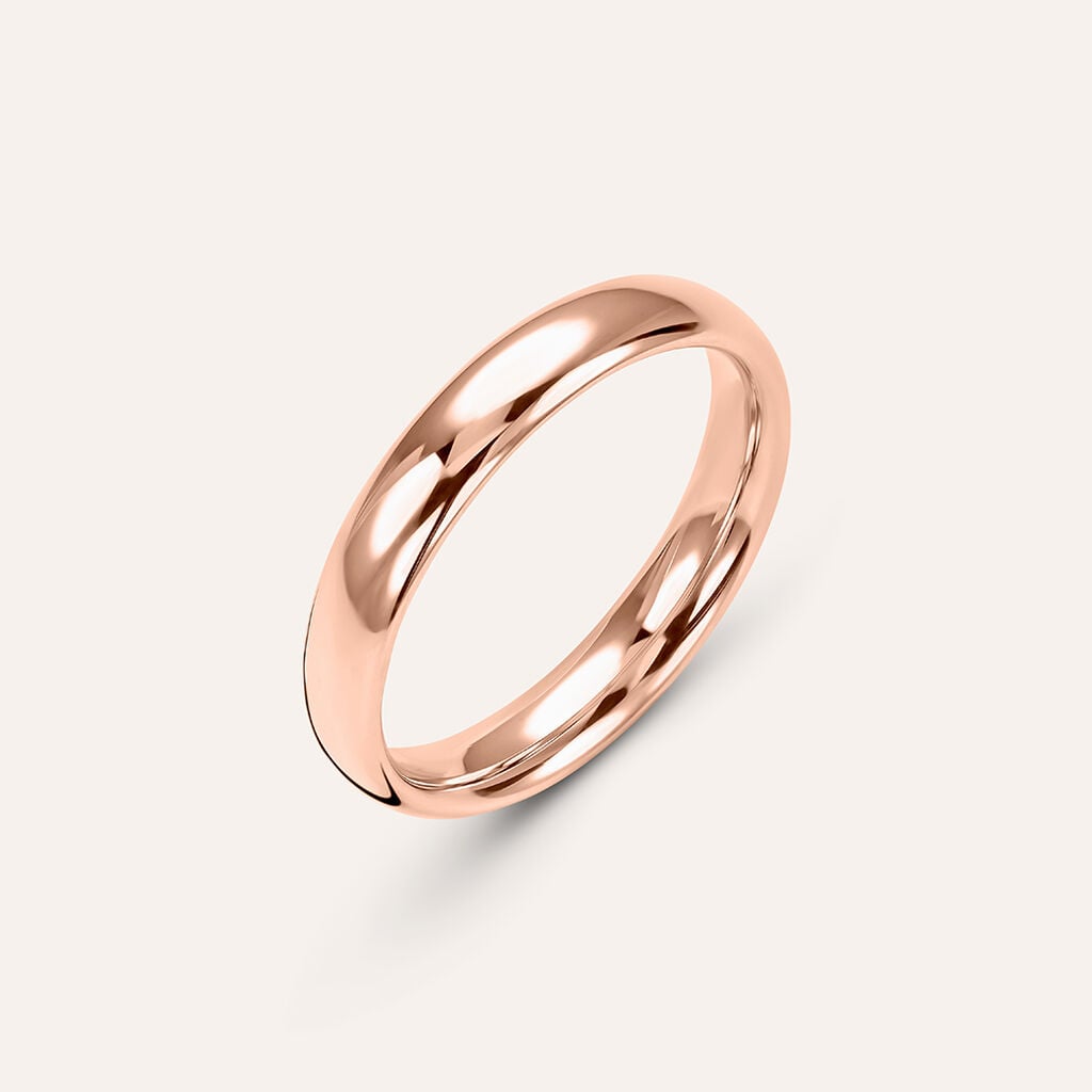 Fede Comoda Leggera 3.5 mm Oro Rosa