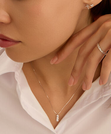 Fede Classica Diamantata 2.5 mm Oro Bianco