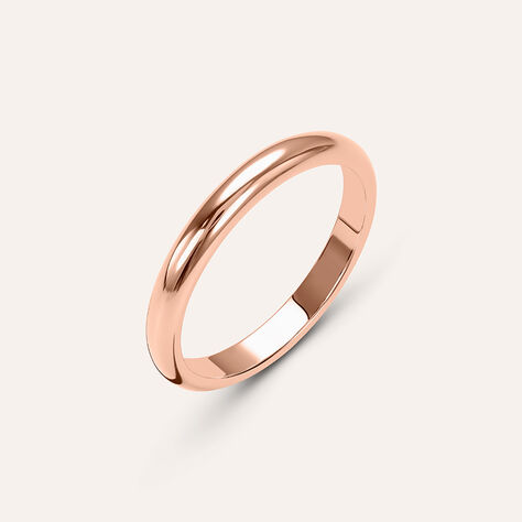 Fede Francesina 2.5 mm Oro Rosa - Anelli con Incisione Unisex | Stroili