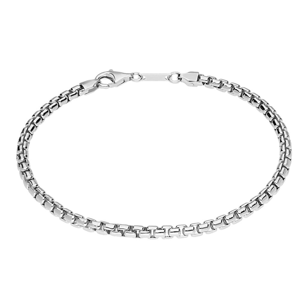 Bracciale Catena Gentleman Argento Rodiato - Bracciali Uomo | Stroili