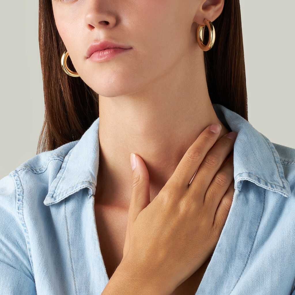 Orecchini A Cerchio Toujours Oro Giallo - Orecchini a Cerchio Donna | Stroili