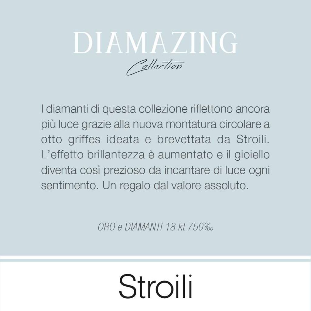 Anello solitario in oro bianco con diamante 0.31ct - Anelli 18 Carati Donna | Stroili