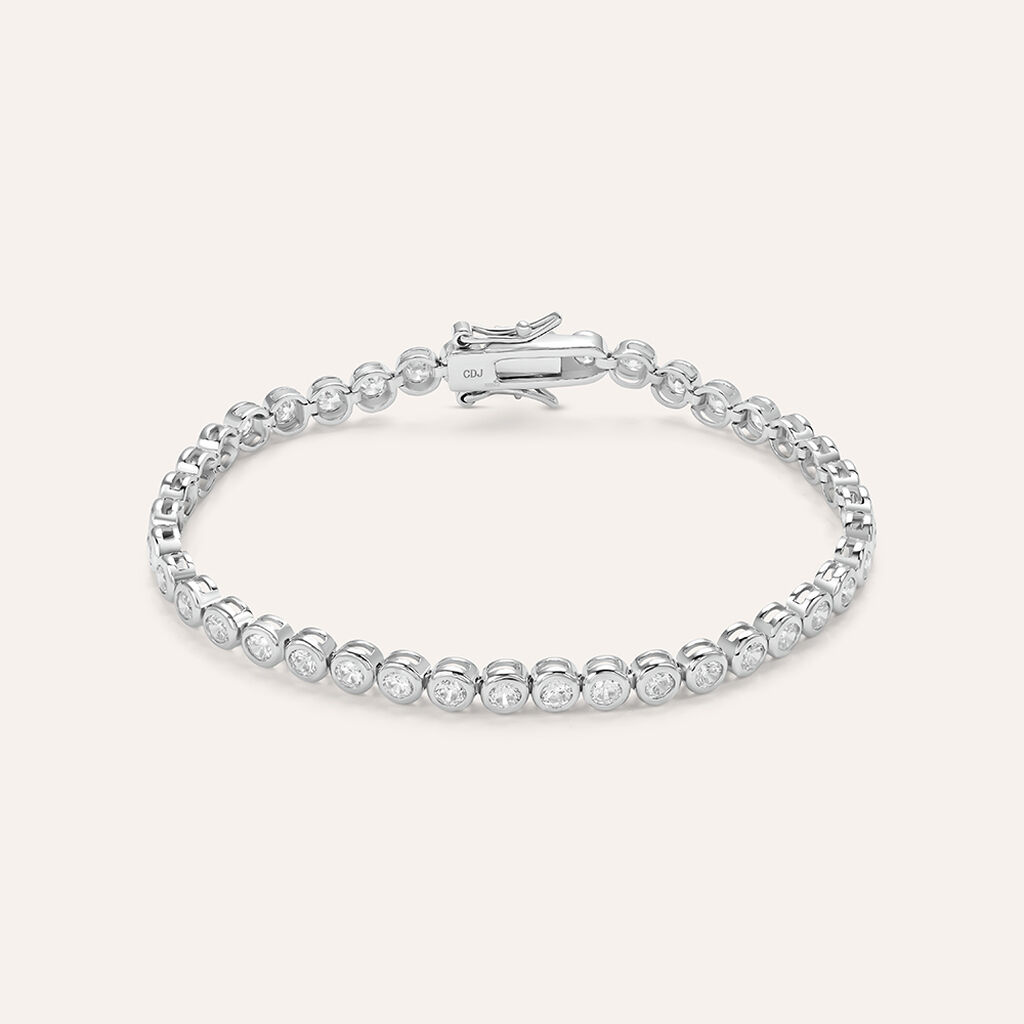 Bracciale Tennis Silver Elegance Argento Rodiato Cubic Zirconia