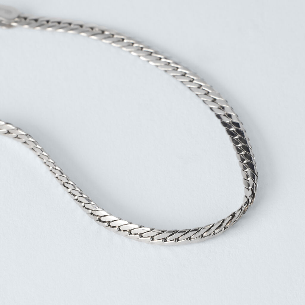 Bracciale Catena Colette Oro Bianco - Bracciali Donna | Stroili