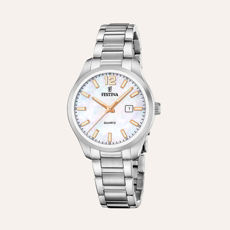 Orologio Al Quarzo Festina Acero Clasico F20737/6 - Orologi con Datario Donna | Stroili