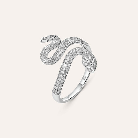 Anello Fantasia Claire Oro Bianco Cubic Zirconia - Anelli con Pietre Donna | Stroili