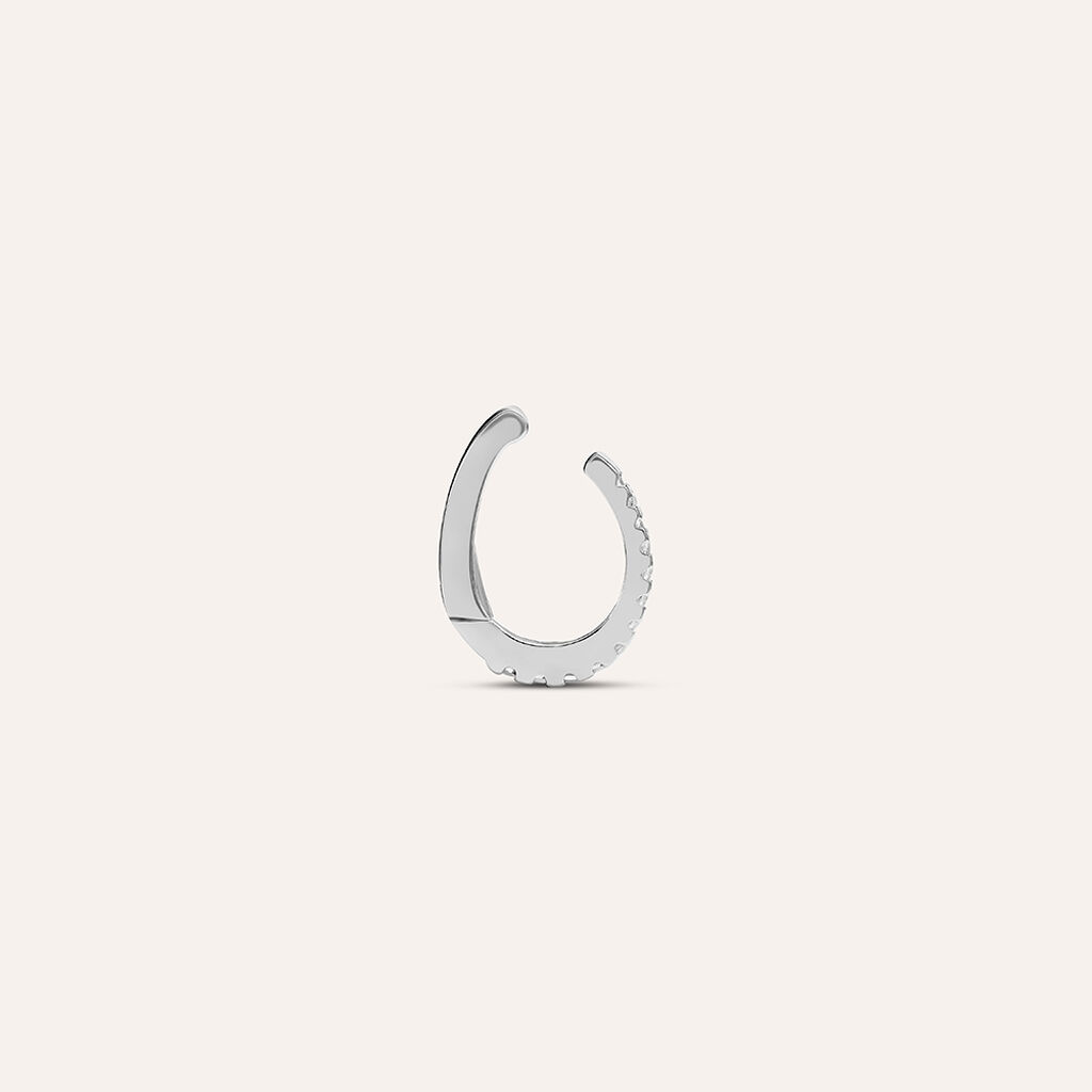 Ear Cuff Bon Ton Oro Bianco Cubic Zirconia - Ear Cuff Donna | Stroili