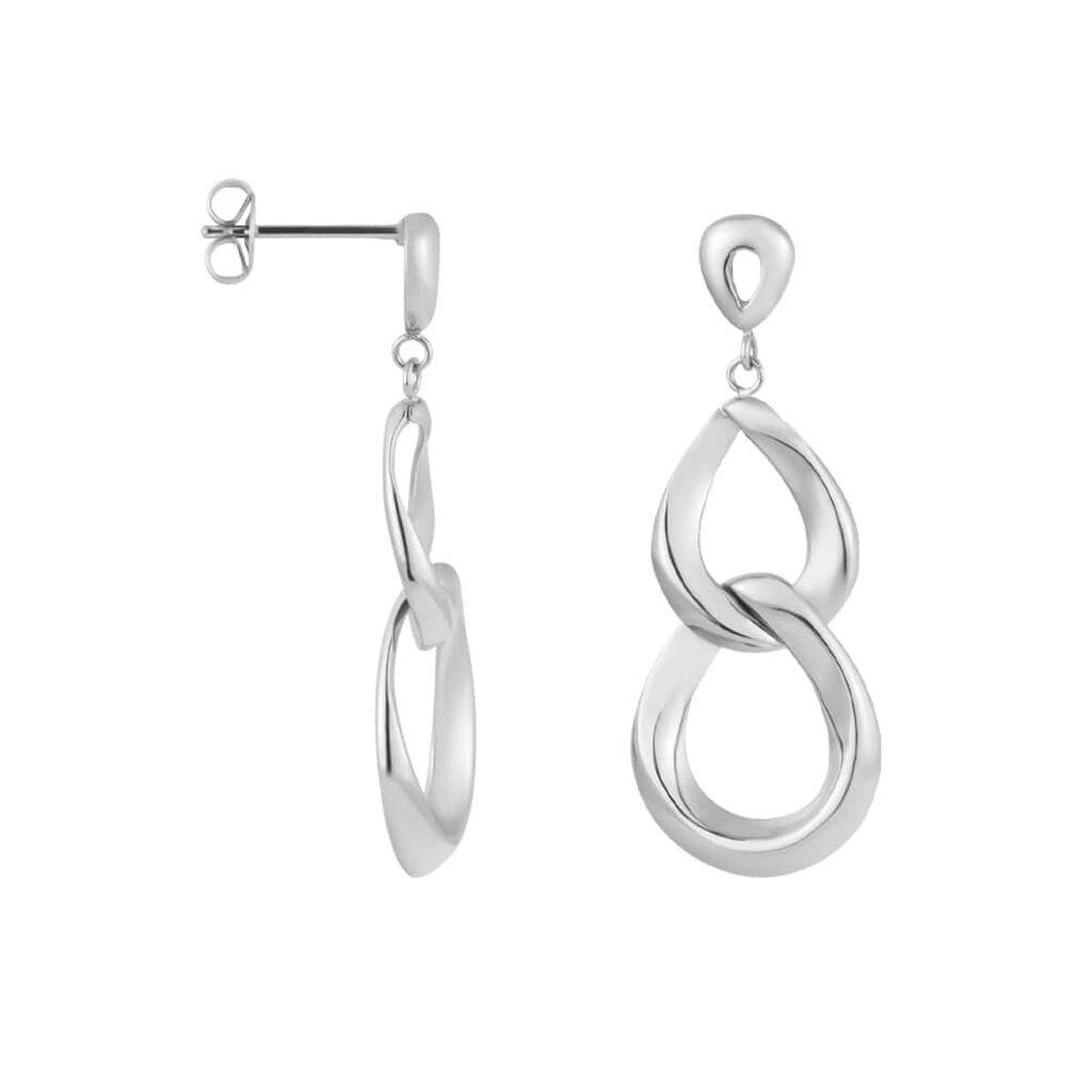 Orecchini pendenti Lady Code Acciaio 8 Grande - Orecchini Pendenti Donna | Stroili