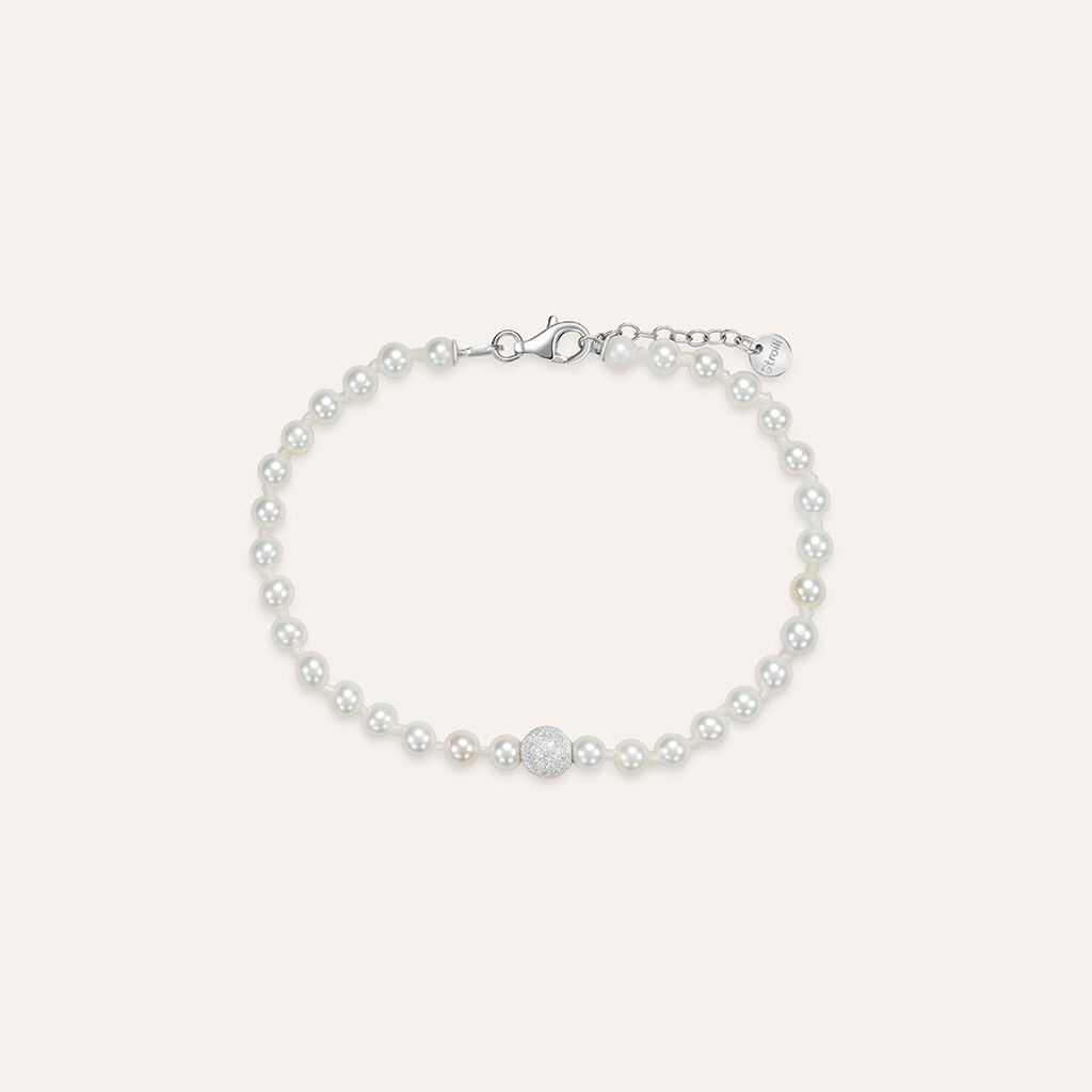 Bracciale Silver Pearls Argento Rodiato Perla sintentica