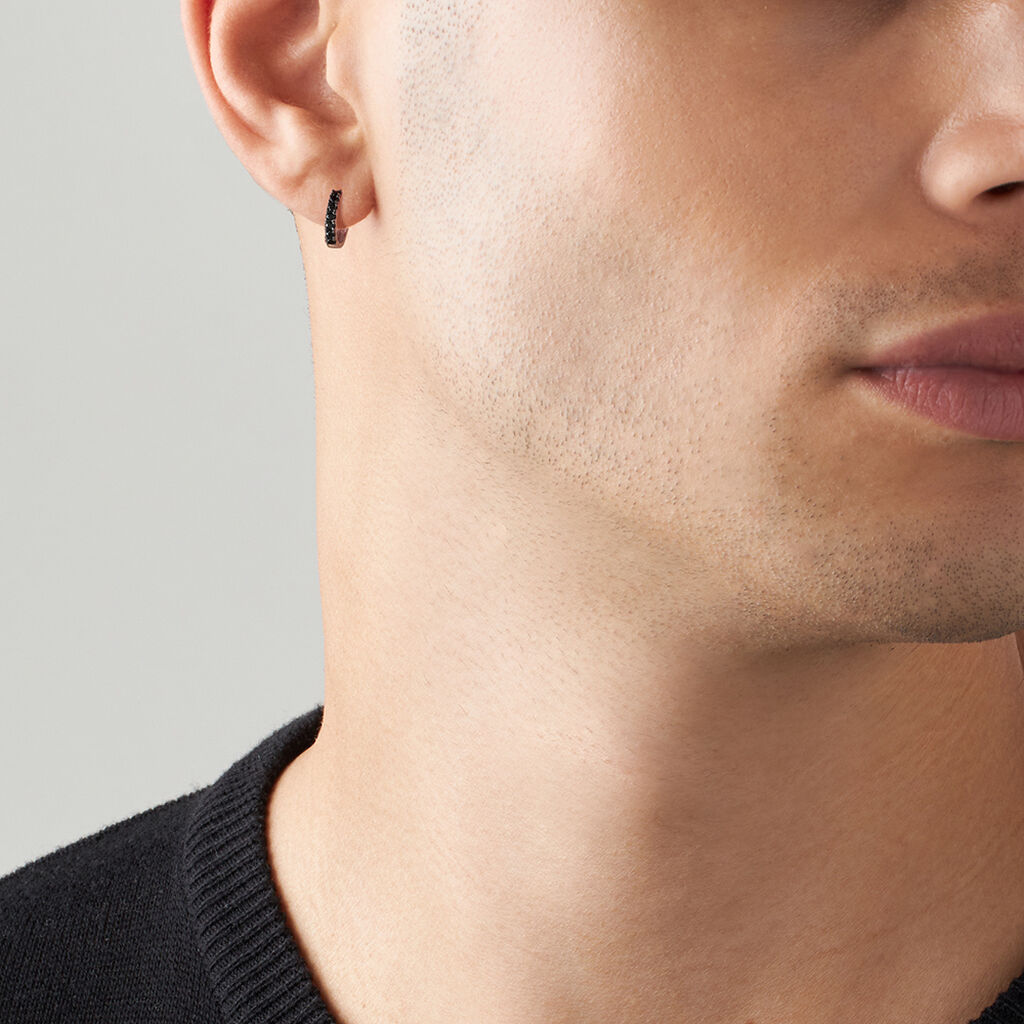 Mono Orecchino A Cerchio L'homme Or Oro Bianco Spinello - Mono Orecchino Uomo | Stroili