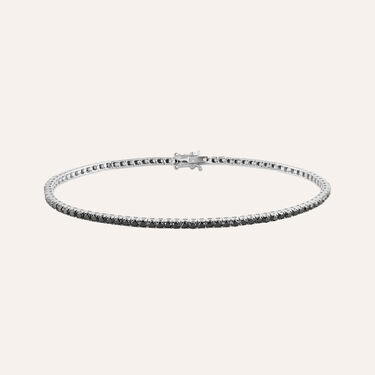 Bracciale Tennis L'homme Diamant Oro Bianco Diamante