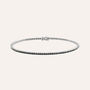 Bracciale Tennis L'homme Diamant Oro Bianco Diamante