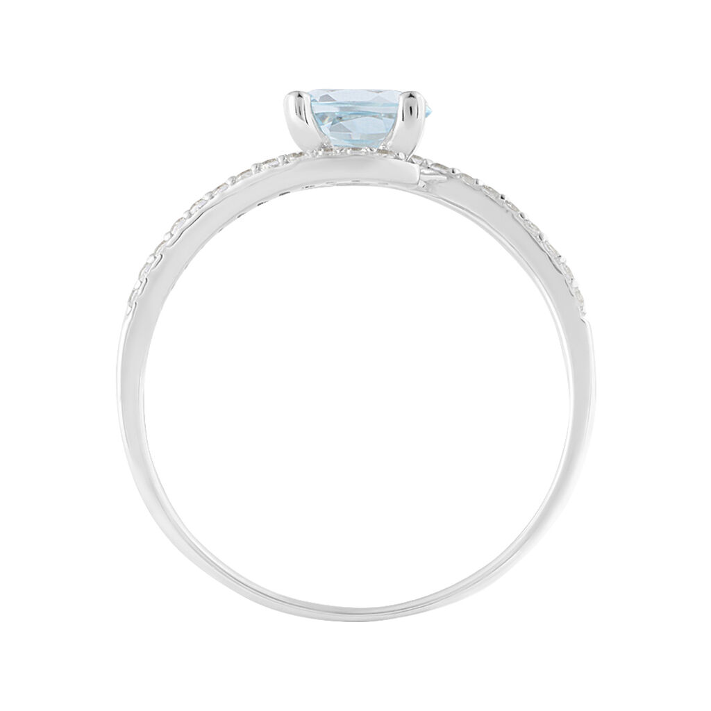 Anello Solitario Amélie Oro Bianco Topazio Cubic Zirconia - Anelli con Pietre Donna | Stroili