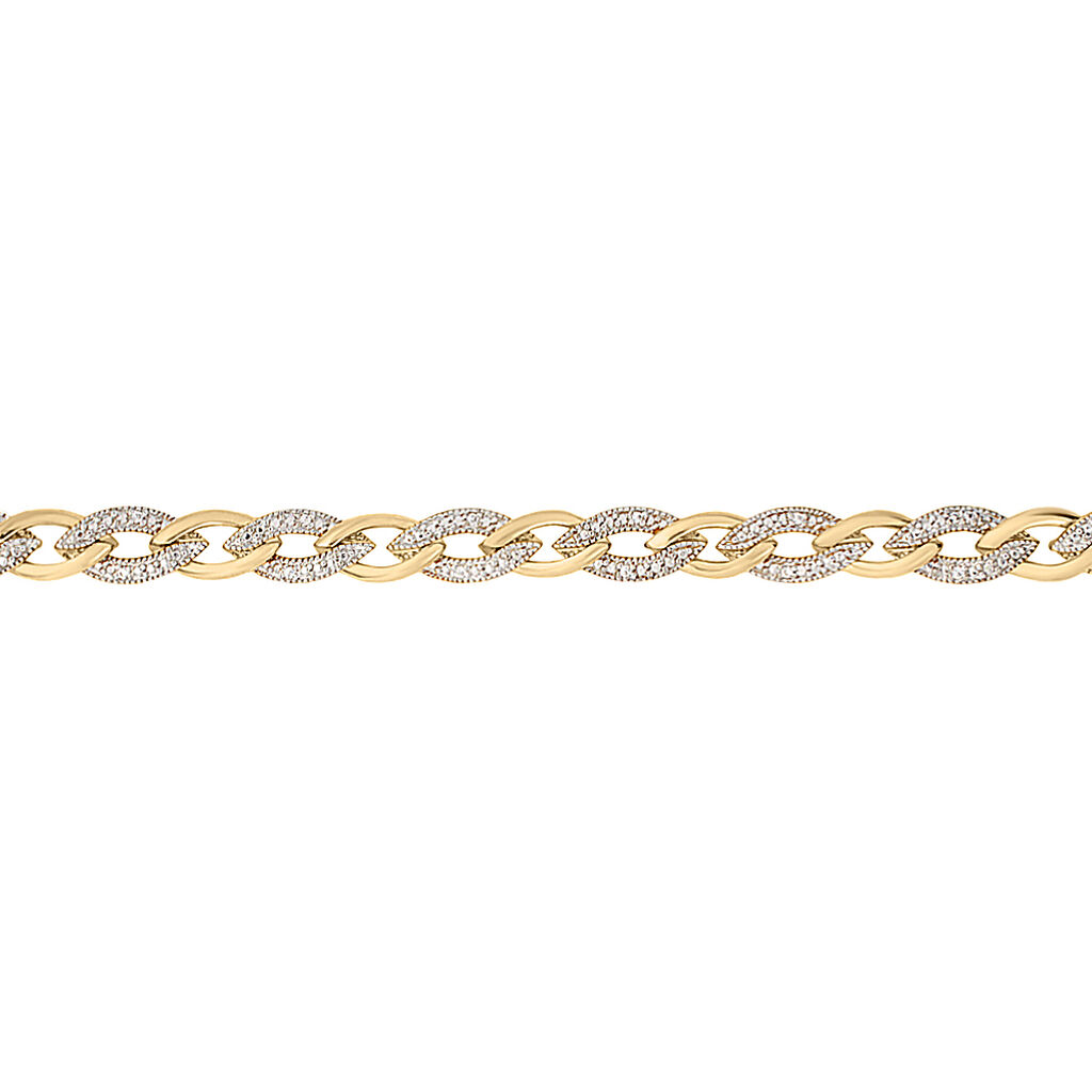 Bracciale Catena Golden Dream Placcato Oro Giallo Cubic Zirconia - Bracciali Amicizia Donna | Stroili