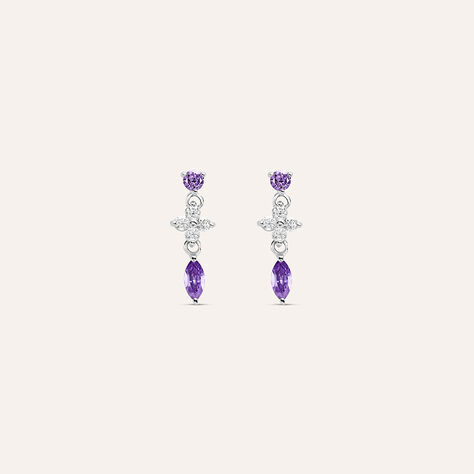 Orecchini Pendenti Silver Elegance Argento Rodiato Cubic Zirconia - Orecchini Pendenti Donna | Stroili