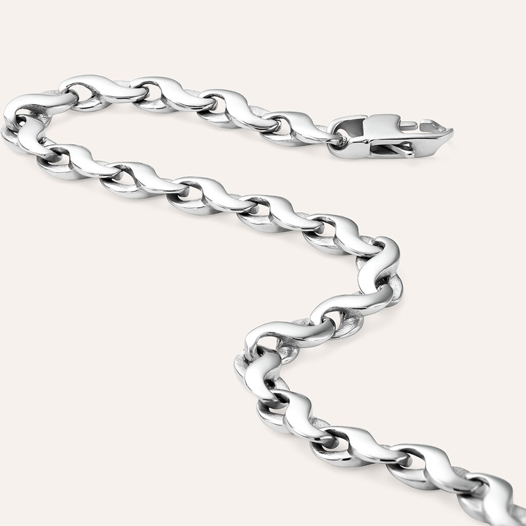 Bracciale Catena Man Code Acciaio - Bracciali Love Uomo | Stroili