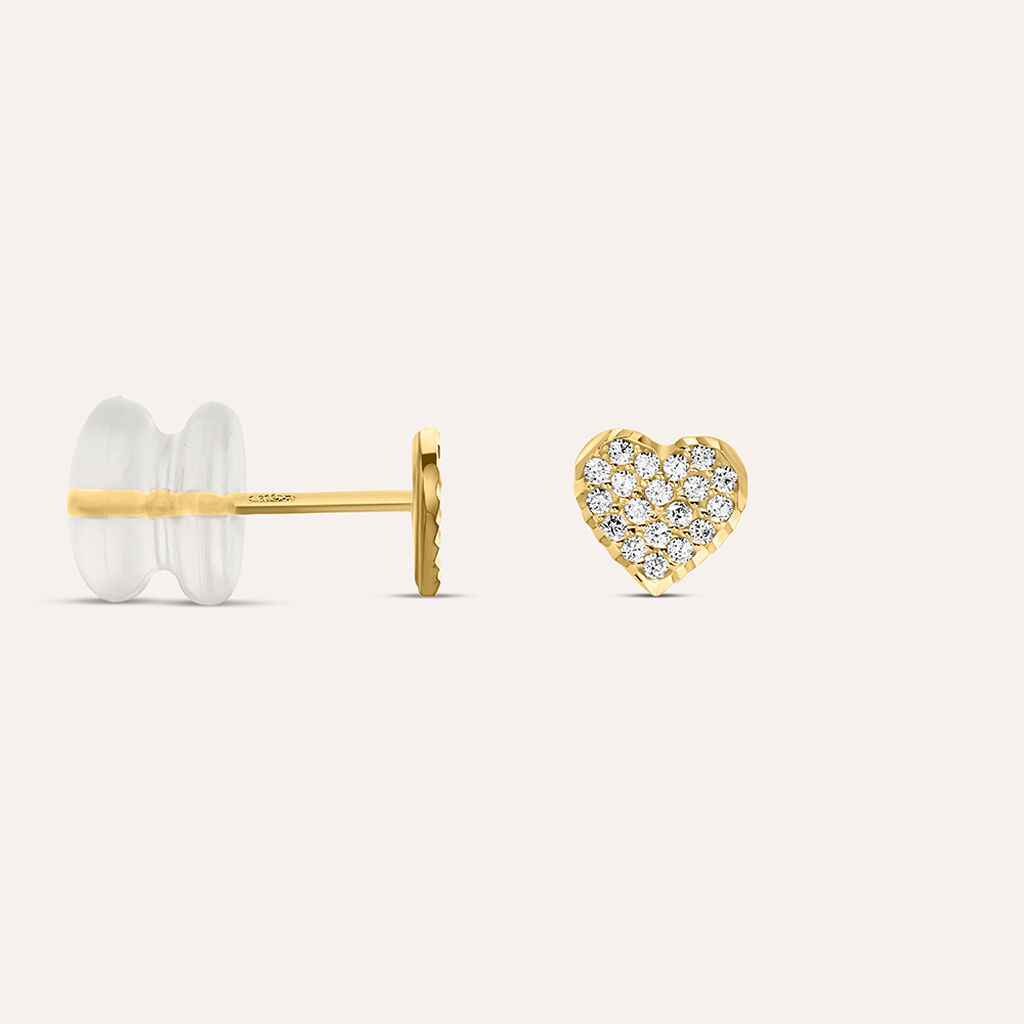 Orecchini Lobo Bon Ton Oro Giallo Cubic Zirconia - Orecchini a Lobo Donna | Stroili