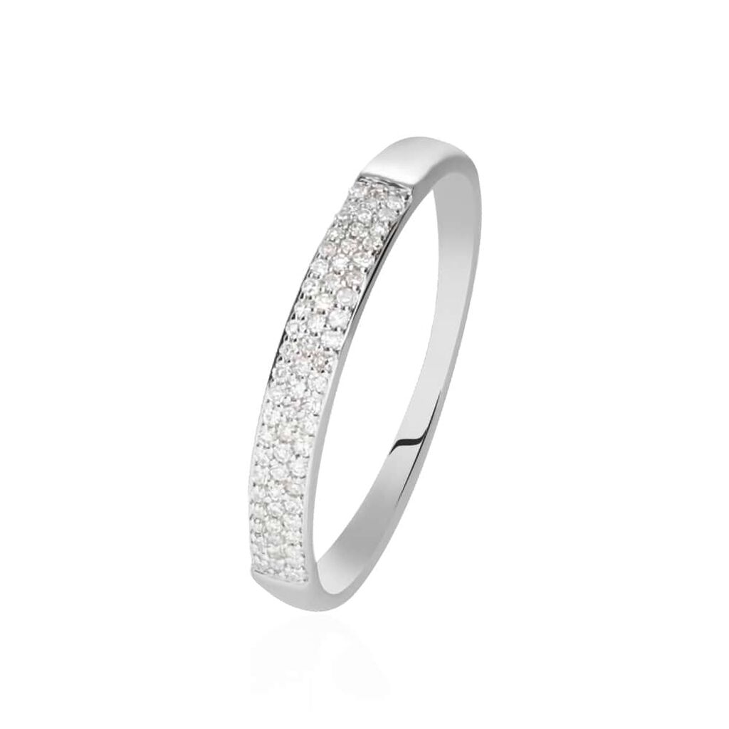 Anello Fascia Sophia Oro Bianco Diamante - Anelli con Pietre Donna | Stroili